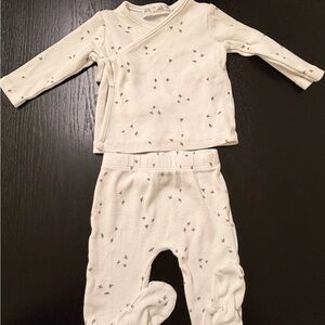 Zara White Kids Pajamas Set
